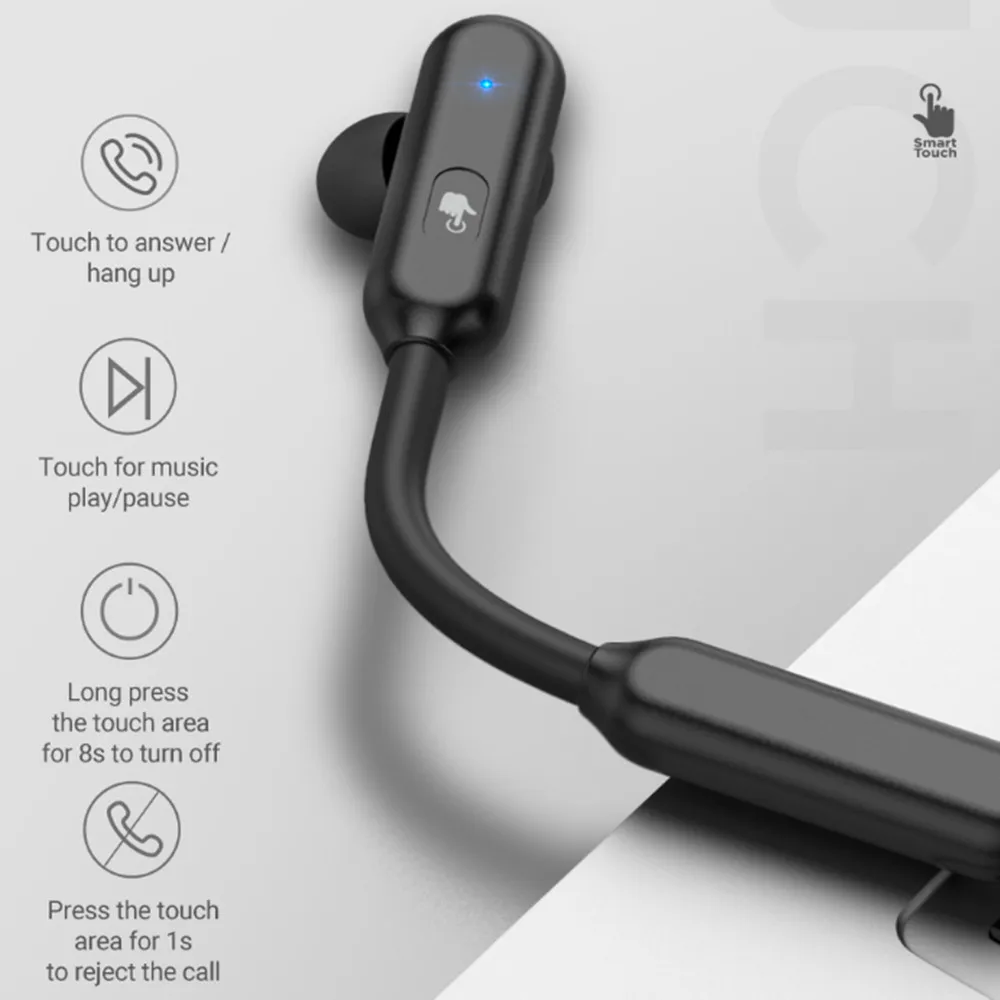 Tebe универсальные деловые Bluetooth наушники с одним ухом, беспроводная гарнитура, супер долгий режим ожидания, модные ушные крючки, наушники с громкой связью