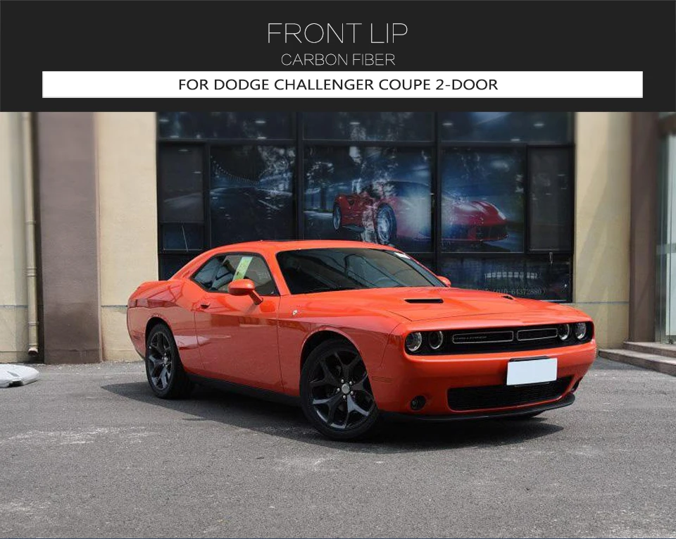 Углеродное волокно передний бампер для губ GT TA Dodge Challenger передний бампер для губ- разветвители