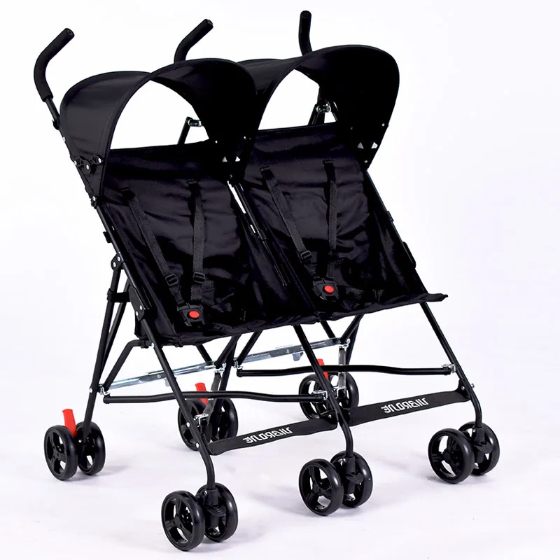 Travel Portable Double Stroller for Twins Folding Umbrella Baby Cart Double Strollers Twins Babies Umbrella Stroller Lightweight