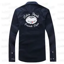 Eden Park Homme рубашка,, лучшее качество, модный тренд, Хлопковая мужская рубашка с длинным рукавом во Франции, весна-лето, лучшая вышивка