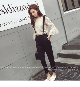 

Autumn Women's Wear Small Heart Machine Playful Spirit Society Small Fresh Strap Two Piece Suit 8925
