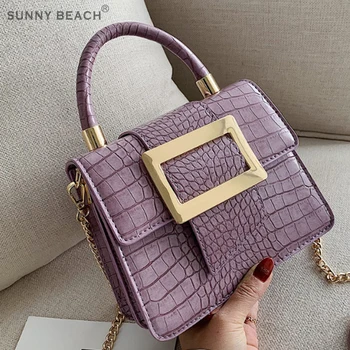 

Mini Shoulder Bag Stone Pattern PU Leather Crossbody Bags Female Totes Lady Travel Handbag Cross Body Bag