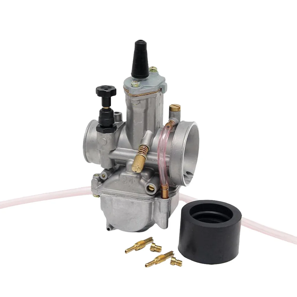 Universal Motorcycle 24mm Carburetor Carb for Keihin Koso OKO Power Jet - Fits Dirt Bike Racing ATV Scooter