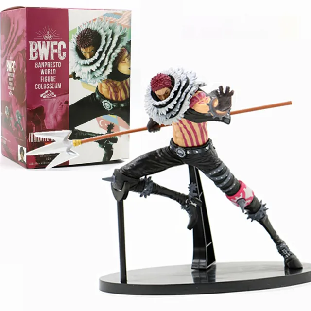 17cm Anime Figure Charlotte Katakuri Sc Modeling Trident Mole Japan Manga Action Figure Pvc Model Collectible Toys Action Figures Aliexpress
