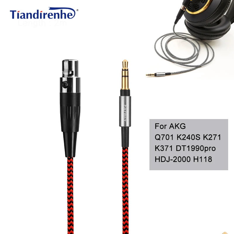 K712 K240 K271 Geekria Audio Cable Replacement for AKG K702 Q701 Upgrade Cable / 24K Gold Plated/Headphone Replacement Cord 