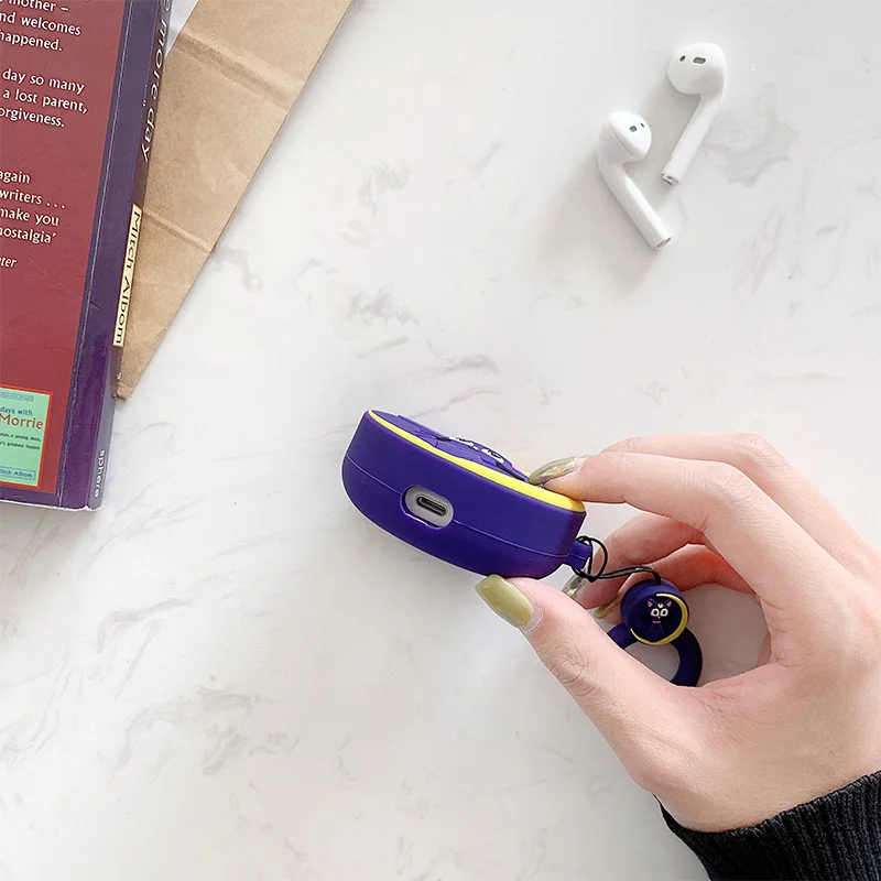 Чехол для AirPods милый мультяшный чехол наушников s Airpods 2 аксессуары защитный с