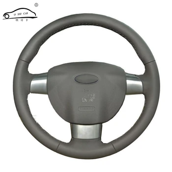

Steering wheel cover for Ford Focus 2 2005-2011 (3-Spoke)Focus 3 2012-2014 KUGA Escape 2013-2016 /Custom made Steering braid