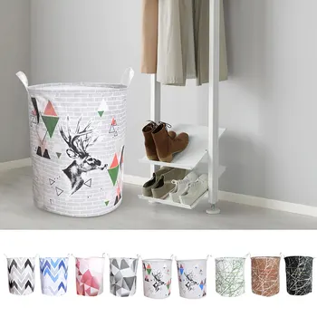 

Waterproof Dirty Barrel Folding Laundry Hamper Bag Clothes Storage Baskets Home Clothes Barrel Kid Toy Storage Box Bin Organizer