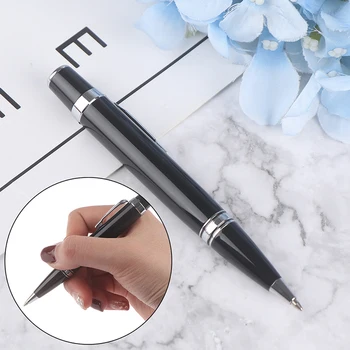 

1Pc Metal Black Ink Ballpoint Pen Signature Business Supplies Student Stationery Writing Office School Supplies
