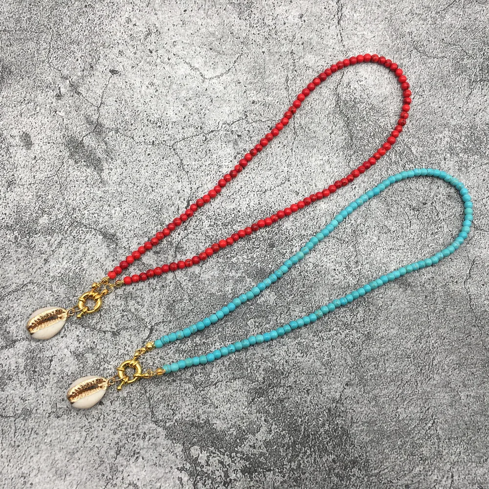 

Cowrie Shell Choker Colorful Beads Necklace for Women Fashion Trendy Bohemian Boho Chic Bib Collier Femme Dropshiping