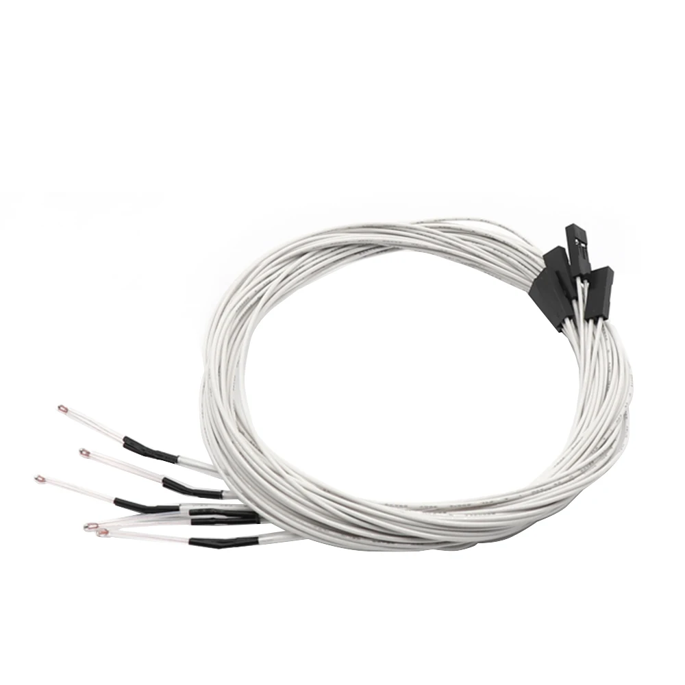 5pcs 3D Pringter 100K Ohm NTC 3950 서미스터 센서 1M 라인 3D 프린터 부품 Reprap Mend 부품 온도 액세서리