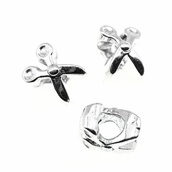 

Malzahar 20 Pieces Scissors European Big Hole Beads Jewelry Findings Components Fashion Jewelry Womens Accessories