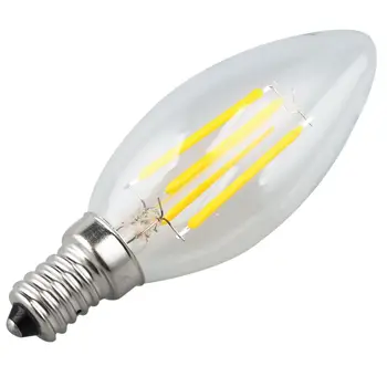 

1x E14 4W Edison Retro Vintage Filament COB LED Bulb Candle Light Lamp