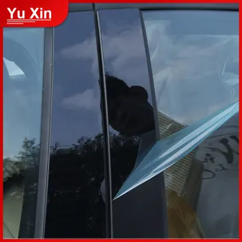 

Car styling 6/8pcs/Set Black Mirror Effect Car Window Pillar Posts Cover Trim For 09-18 RAV4 07-18 Corolla 6/8 Camry