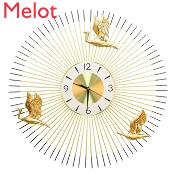 

Nordic Clock Wall Clock Living Room Creative Simple Graceful Fashion Household Clock Modern Cool Mute Wall Watch home decor