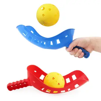 

2 Pairs Kids Throwing Catching Ball Set Parent Kid Interactive Toy Summer Outdoor Sports Toys Children Playing Yard Games