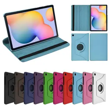 

360° Rotating PU Leather Stand Case Cover For Samsung Galaxy Tab S6 Lite P610 / P615 10.4 inch 2020 Tablet Flip Smart Case