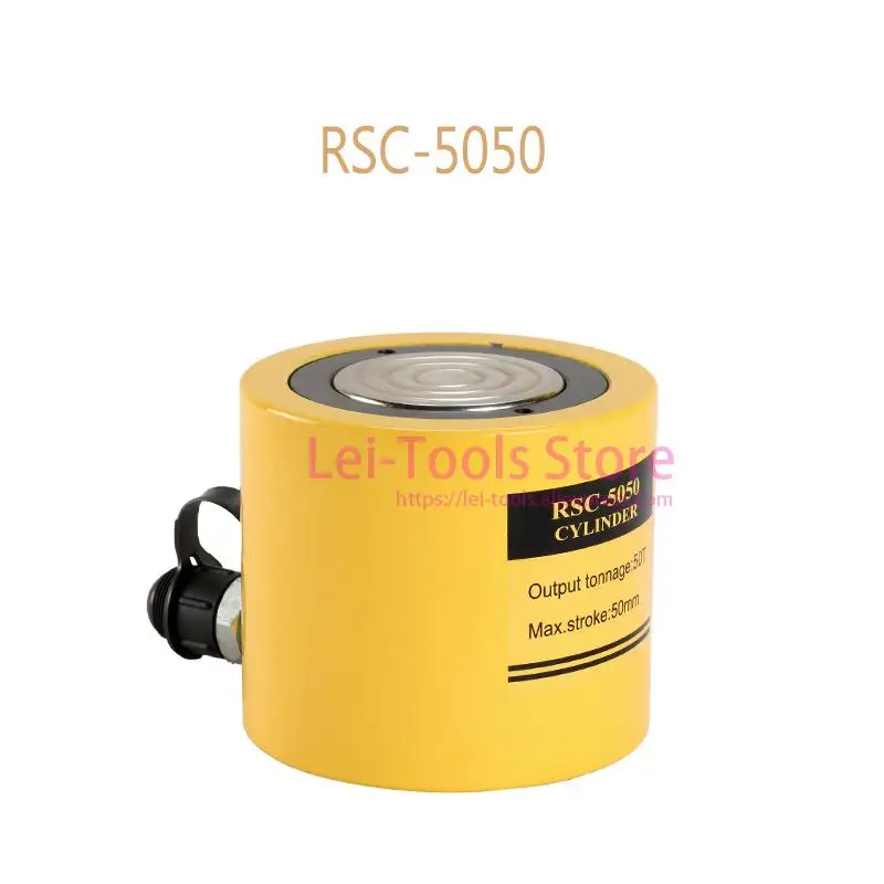 50 Ton Short Type Hydraulic Cylinder RSC-5050 Hydraulic Jack Stroke 50mm Need To Be Used with Hydraulic Pumps smc type air cylinder cqmb cdqmb bore 20mm guide rod type compact cylinder stroke 5 10 15 20 25 30 35 40 45 50mm