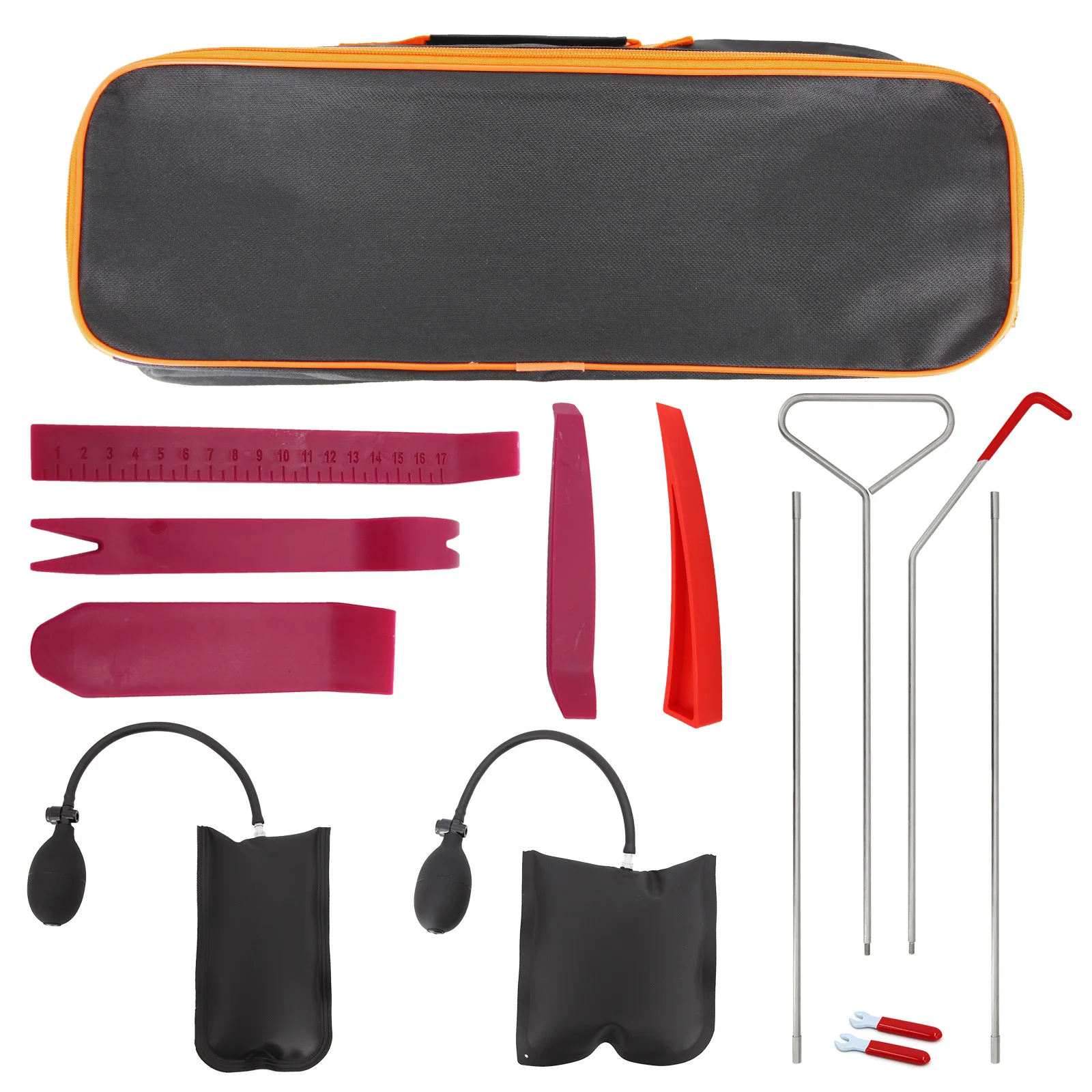 Adjustable Car Wedge Pump Locksmith Thickened Door Repair Air Cushion Emergency Open Unlock Tool Kit With Long Reach Grabber |