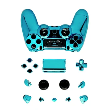 

OURSTEAM Chrome Protective Cover for Sony PlayStation 4 JDM 010 Controller + Replacement One Set Buttons