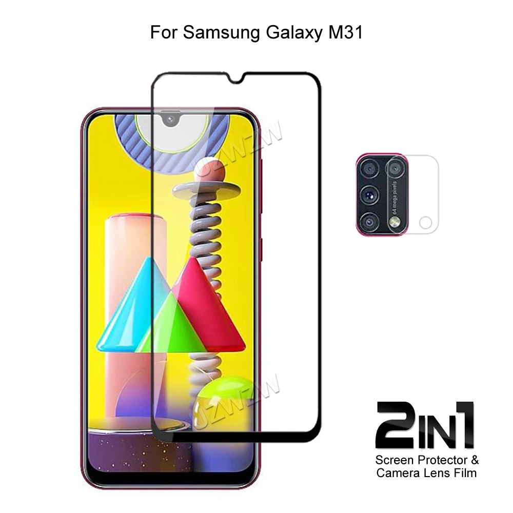 Для Samsung Galaxy M31 Защитная пленка для объектива камеры и полное покрытие защитное