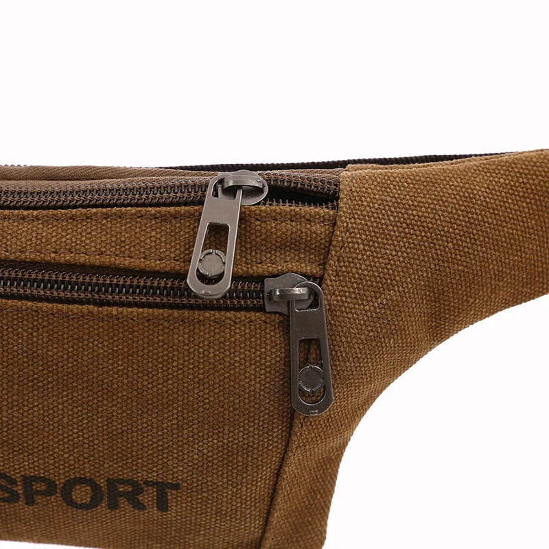 

Men's Bag Outdoor Sport Waist Bag Multi-functional Hidden Wallet Men's Casual Men Canvas Waist Pack