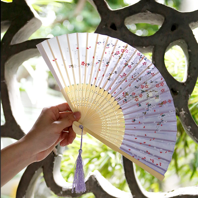 

Antique Sensu Folding Fan Classical In National Customs Hanfu Women's Portable Fold Small Fan