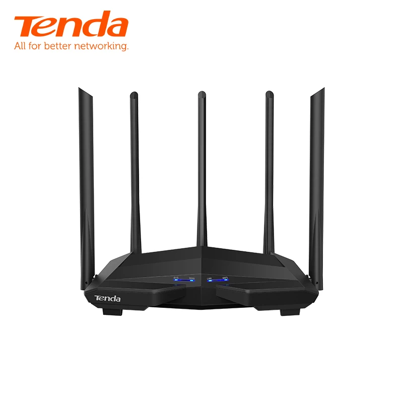 Tenda AC11 Gigabit Dual-Band AC1200 Беспроводной маршрутизатор с 5 * 6dBi высокого усиления антенны более широкий охват, простота установки, приложение