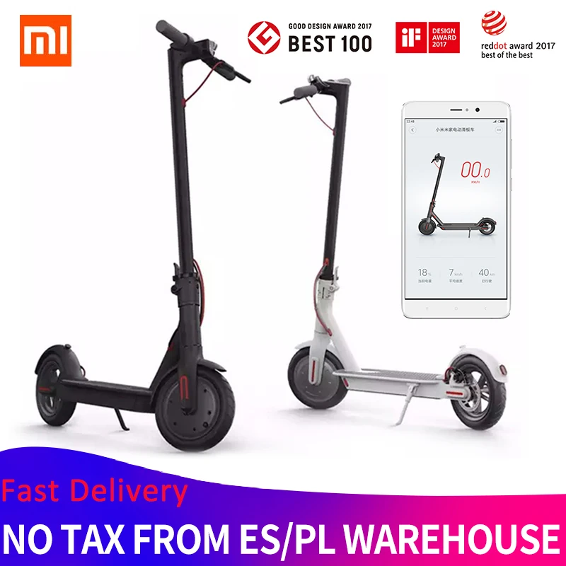 Умный электрический скутер Xiaomi MIJIA M365 Mi скейтборд складной Электрический