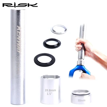 

RISK 28.6mm/1.5/1.25 Aluminum Bicycle Front Fork Base Installation Tools MTB Road Bike Headset Crown Race Installation Tool