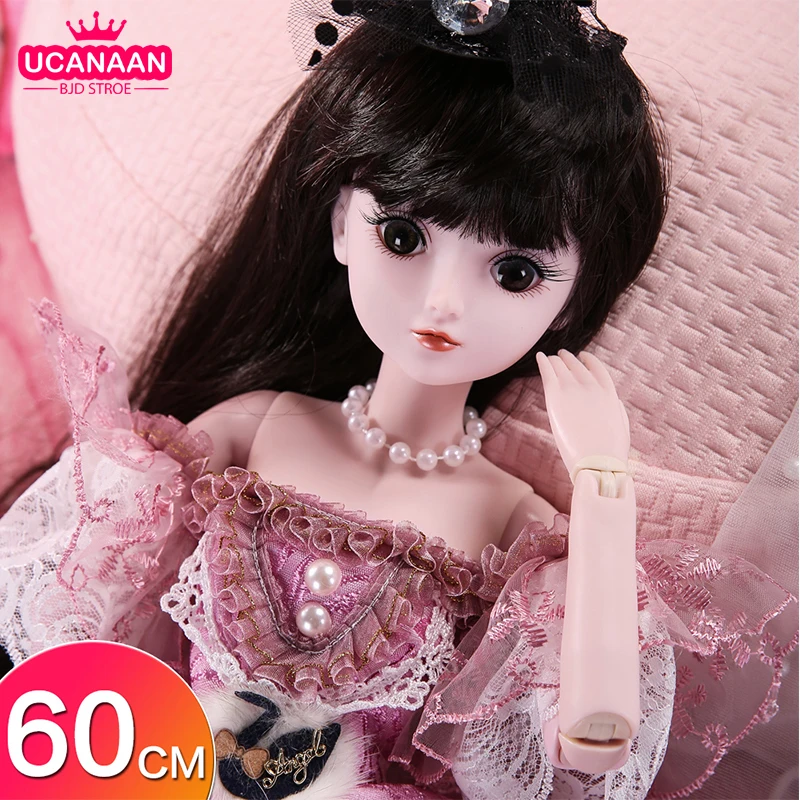 UCanaan/23 6 дюймов BJD куклы с 19 Шаровые опоры SD Одежда для кукол наряд обувь парик