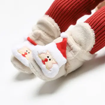 

Baby Shoes 0-18M New Autumn Winter Children Shoes Cute Baby First Walkers Kids Newborn Toddler Warm Christmas Cartoon Boots