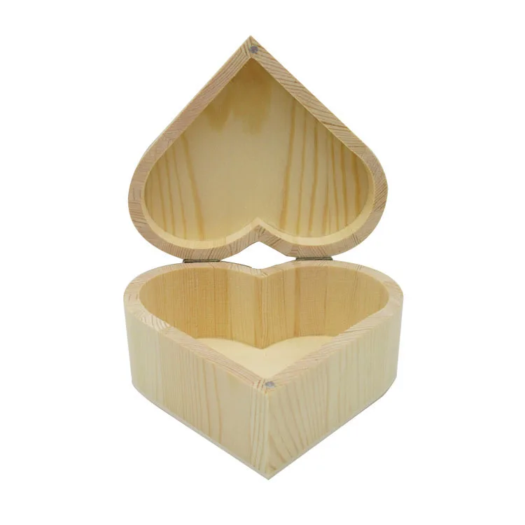 Круглый/Сердце/восьмиугольник/квадратный деревянный ящик для ювелирных изделий Деревянный органайзер для косметики коробка для хранения креативные ремесла подарочные коробки