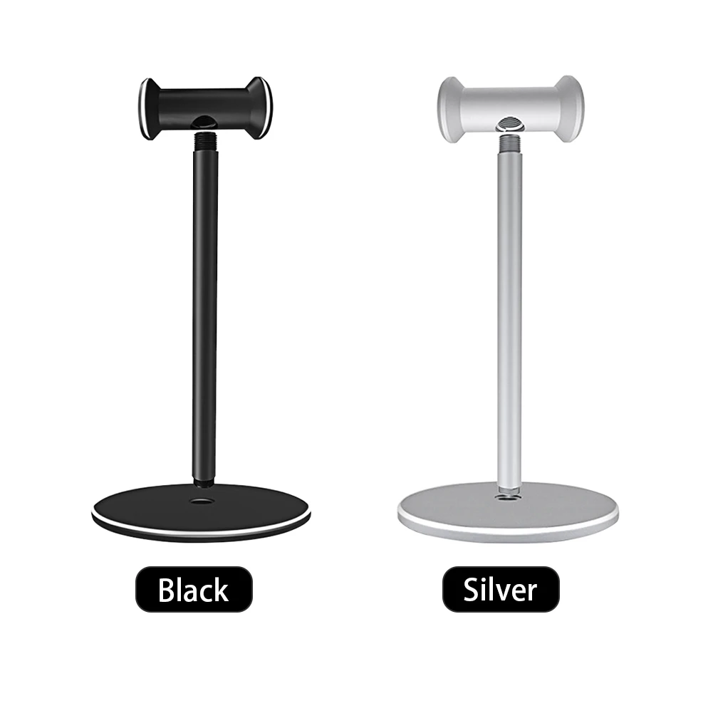 Aluminum Alloy Universal Free Standing Headset Stand Headphones Holder Desktop Display Home Gaming Bedroom Studio Portable