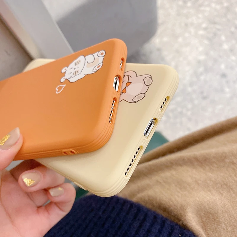 Милый силиконовый чехол для телефона с мышкой для iPhone 11 Pro, мягкий ТПУ чехол для iPhone 7 8 7Plus X XR XS Max Plus, чехол ярких цветов