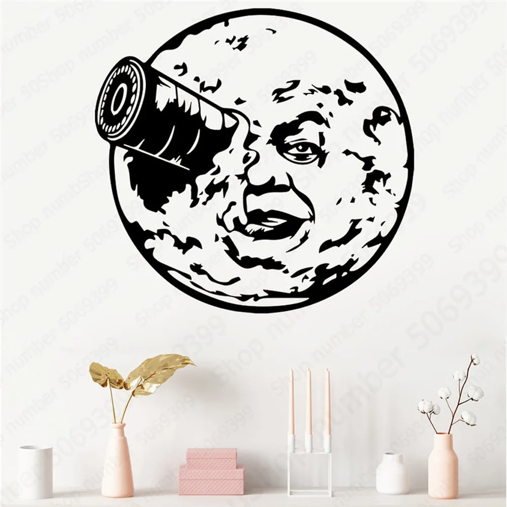 

Decor Trip To The Moon Inspired Vinyl Wall Sticker Children Room Kids Room Magical Minds Wall Decal Living Room BedRoom LW631