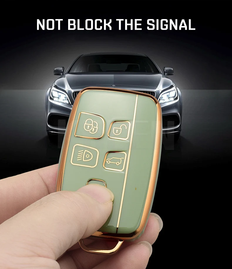 TPU Car Remote Key Case Cover Shell per Land Rover Range Rover Sport Evoque Freelander Velar Discovery 4 Jaguar XE XJ XF Guitar - H3871155e422e40b385f4fa01790b15det