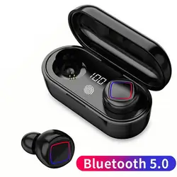 TWS bluetooth наушники bluetooth 5,0 HiFi 6D стерео светодиодный дисплей умный сенсорный наушник IPX6 Водонепроницаемый шумоподавление наушник