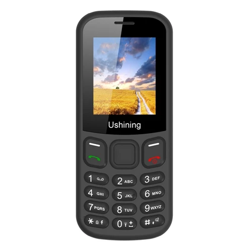 GSM основной мобильный телефон платите по мере того как вы идете разблокированный SIM бесплатно функция телефон, светильник и прочный - Цвет: Черный