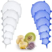 Букет невесты 6 штук в партии 3 шт. многоразовые свежие чаша, сковорода крышка мягкая силиконовая крышка Кухня аксессуары для ящик для хранения
