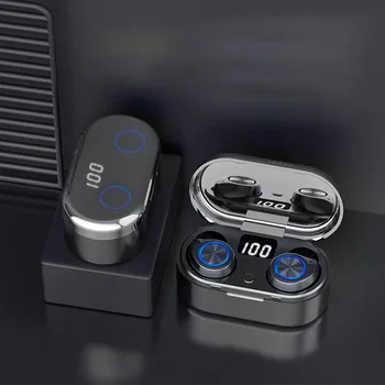 

Bluetooth headset digital display black technology in ear TWS wireless sports Bluetooth headset 5.0