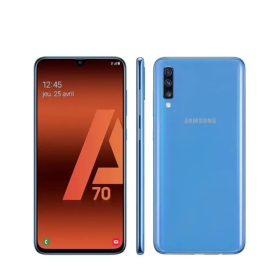 

Global Samsung Galaxy A70 A705MN-DS 6GB 128GB Mobile Phone Snapdragon 675 Dual SIM 6.7" 32MP Triple Rear Camera 4500mAh 4G Phone