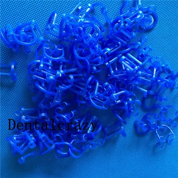 

Best 100pcs Blue Dental Disposable Cotton Roll Holder Blue Clip For Dental Clinic