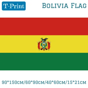 

2pcs Flag 90*150cm/60*90cm Bolivia Flag High Quality Brass Buckle 40*60cm/15*21cm For World Cup / National Day / Olympic Games