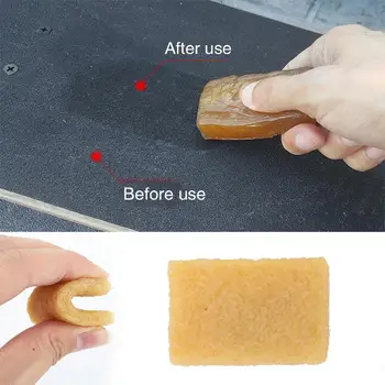 

Pulley Rubber Skateboard Dirt Remover Skateboard Rubber Eraser Reuse Wear-Resisting Canary Yellow Hip-Hop Skateboard Rub