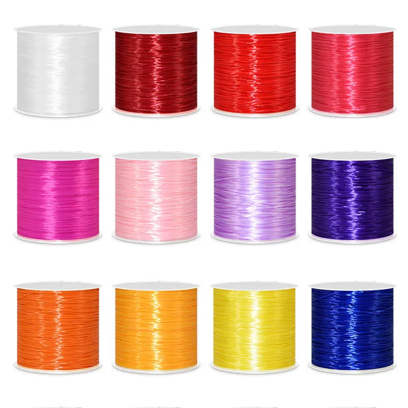 

0.7mm Stretchy Elastic Cord Crystal String Wire Diy For Jewelry Making Beading Bracelet Line Colorful Thread Rope 50Meter
