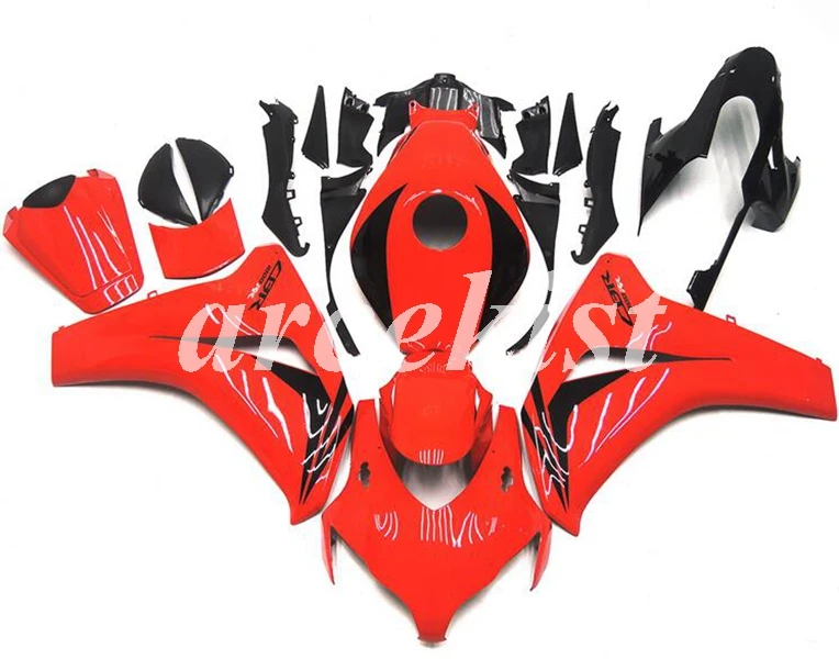 ABS литья под давлением мотоцикл обтекатели комплект Подходит для Honda CBR1000RR 08 09 10 11 2008-2011 набор кузова красный