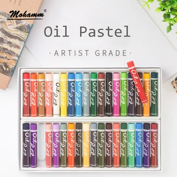 

12/24/36/48/60 Colors Oil Pastels Set Round Shape Oil Pastels Crayon Sticks Drawing Pen Art Supplies School Stationery