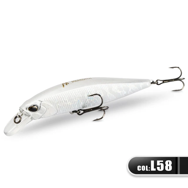 MRERDITH JERK MINNOW 100F 14g  Floating Wobbler Fishing Lure 24Color Minnow Lure Hard Bait Quality Professional Depth0.8-1.0m JBR-100F-L58