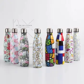 

500ml Coke Bottle Double-Wall Insulated Vacuum Flask Stainless Steel Coke Thermos For Sport Water Bottles Thermoses